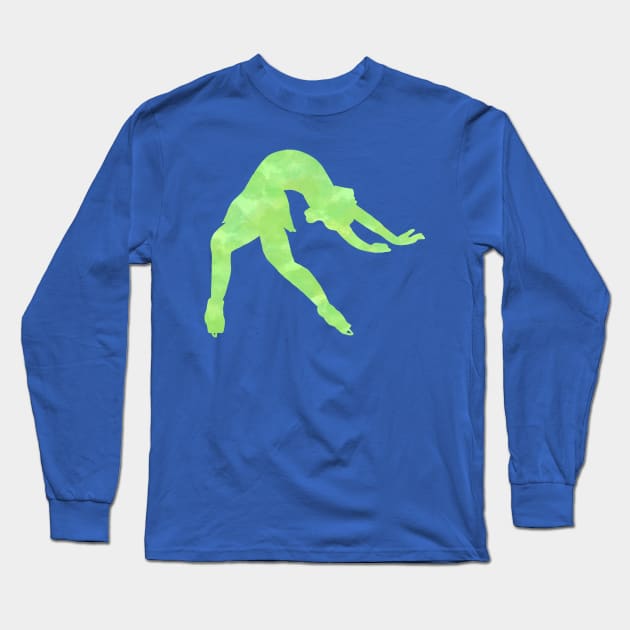 Figure skating (Bauer in layback) Long Sleeve T-Shirt by Becky-Marie